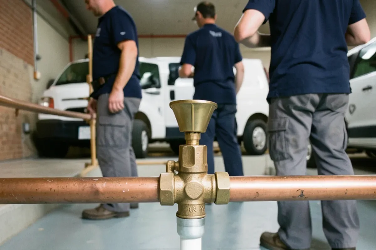 Reduced pressure backflow assembly with a funnel and drain line under its relief port